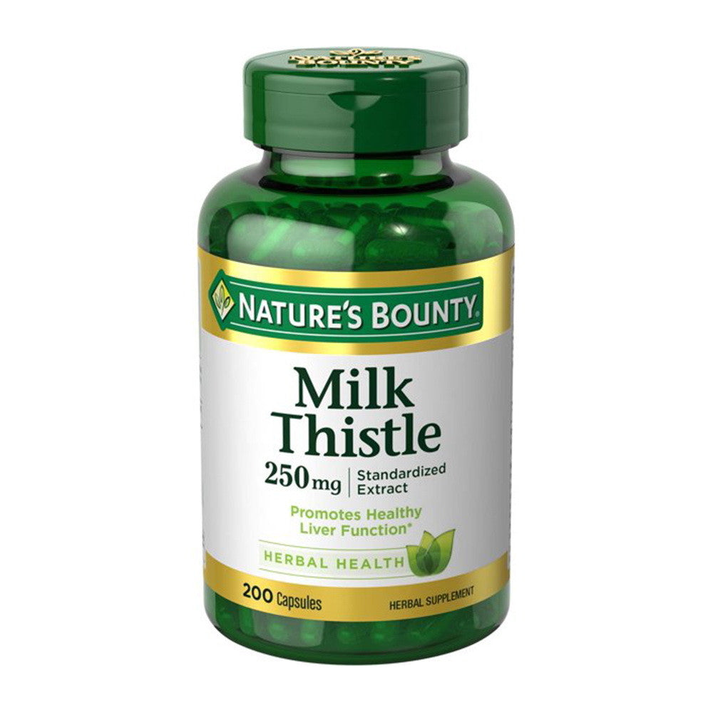 Natures Bounty Milk Thistle 250 mg Capsules , 200 Ea